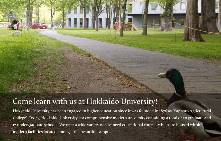 Come learn with us at Hokkaido University!